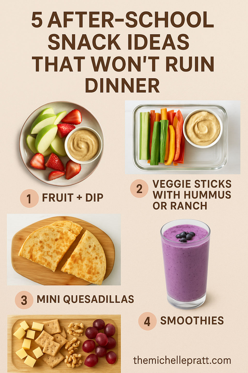 5 After-School Snack Ideas That Won’t Ruin Dinner