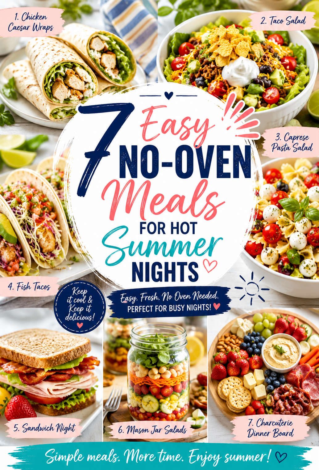 🍓 7 Easy No-Oven Meals for Hot Summer Nights