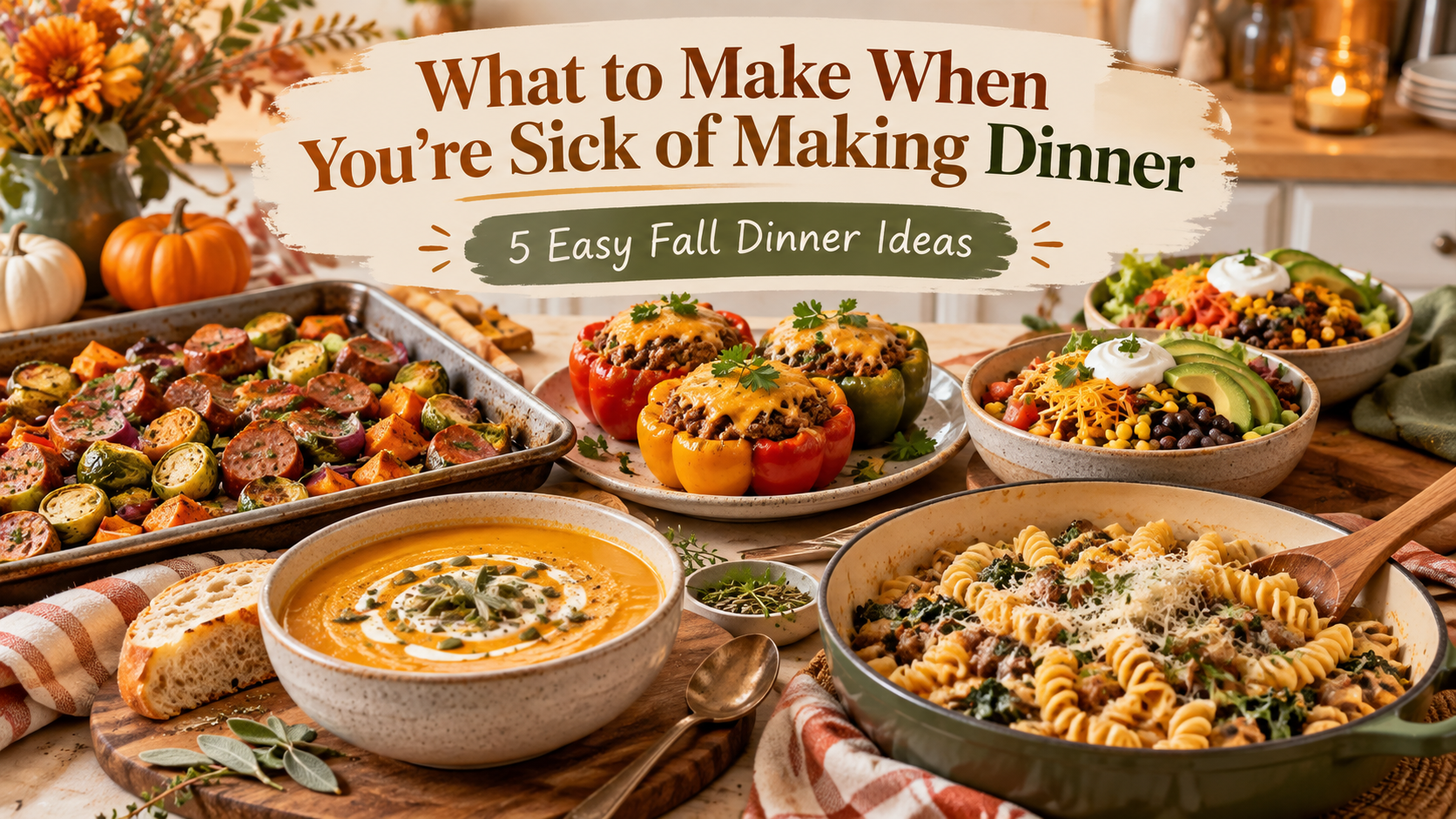 🍂 What to Make When You’re Sick of Making Dinner 😂